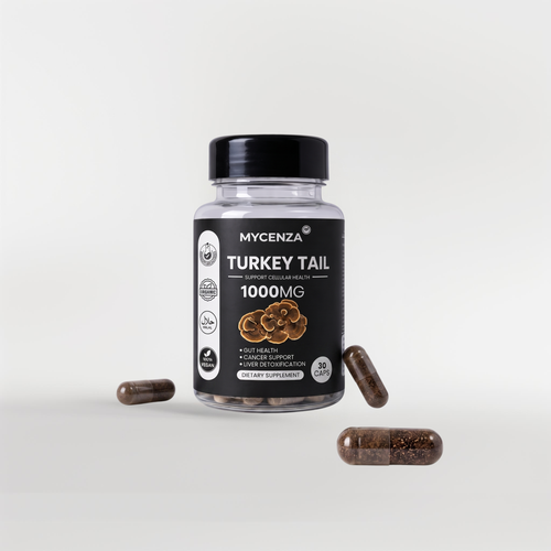 Turkey Tail Capsules for Immune & Gut Support 1000 mg