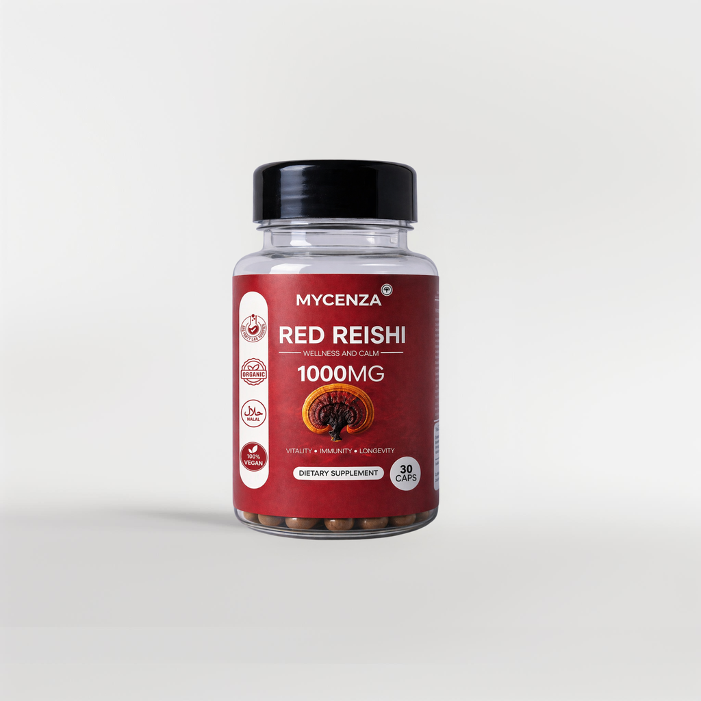 Red Reishi Capsules for Immune and Vitality Support | 1000mg